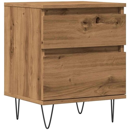 VidaXL Noćni ormarić Artisan hrast 40x35x50 cm izrađeno drvo Slike