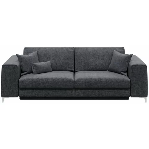 devichy Temno siv raztegljiv kavč Rothe, 256 cm