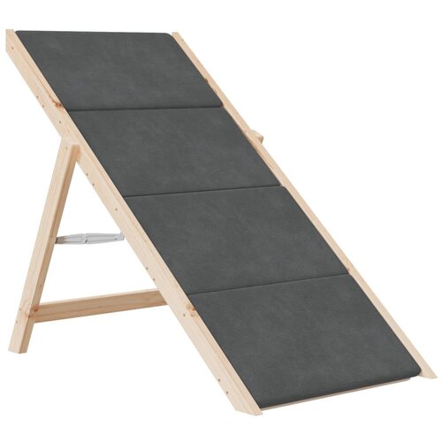  za pse sive 105 x 47 cm od masivne jelovine Slike