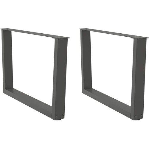  Noge za klub stolić V-oblika 2 kom antracit 70 x (42-43,3) cm čelik Slike