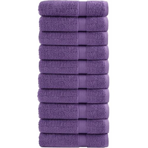 vidaXL Premium brisače 10 kos vijolična 50x100cm 600 g/m2 100 % bombaž Cene