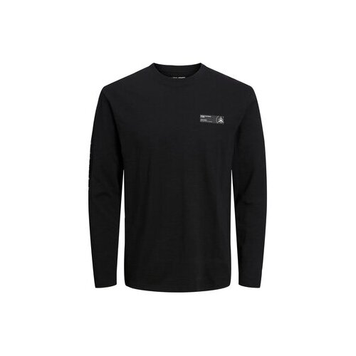 Jack &amp;amp; Jones Majica z dolgimi rokavi 12229680 Črna Relaxed Fit Slike