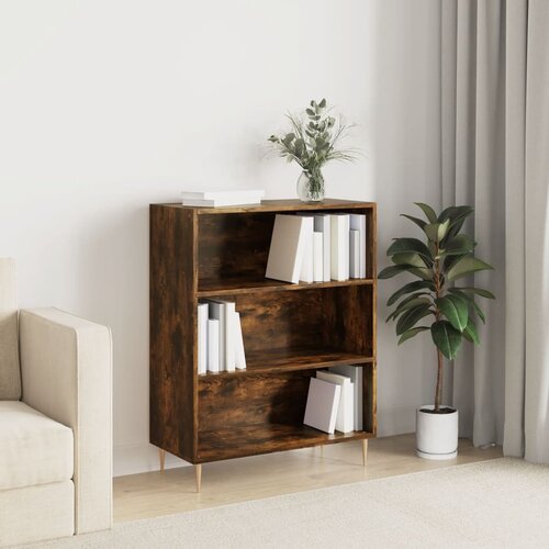  The Living Store Knjižna omara dimljeni hrast 69,5x32,5x90 cm inženirski les - Knjižna Omara, (21431631) Cene