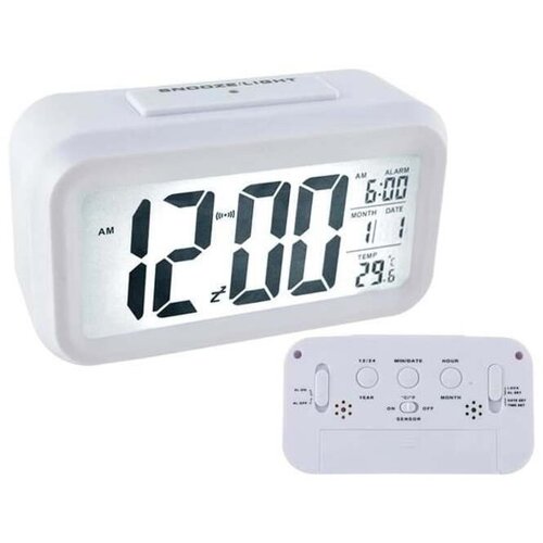 Malatec lED bela digitalna budilka in termometer 00006484 Cene