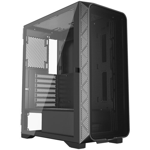 Gembird CCC-FC-M200 Gaming ATX case, Fornax M200, mesh, without fans, black Cijene