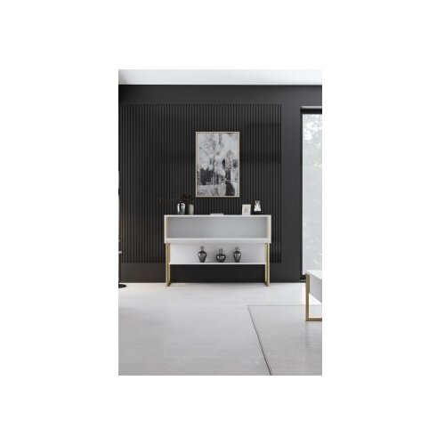 Hanah home Komoda Luxe 120x80x30cm, Zlatno-Bijela Cene