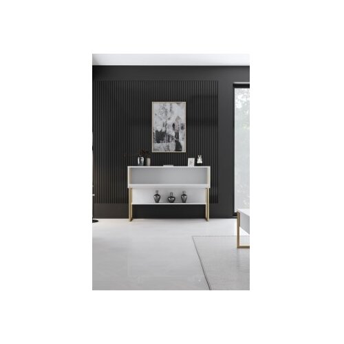 Hanah home komoda luxe - gold, white goldwhite dresser Cene
