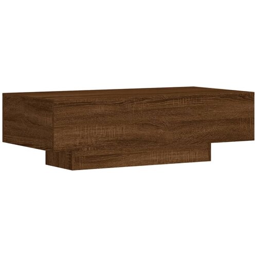 Maison Chic Klubska mizica - kavna mizica - Nizka mizica rjavi hrast 100x49,5x31 cm inženirski les, (21754863) Cene