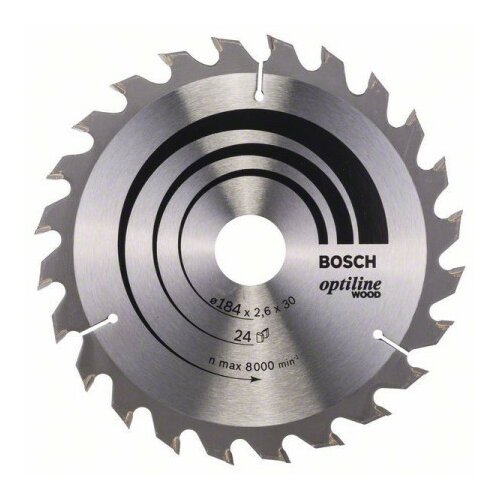 Bosch list kružne testere optiline wood 184 x 30 x 2,6 mm, 24 ( 2608640610 ) Slike