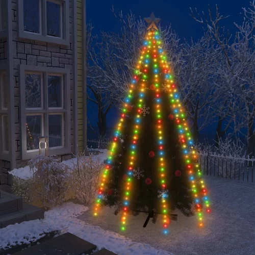  Mrežasta svjetla za božićno drvce 400 LED raznobojna 400 cm
