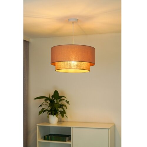  Duolla - Luster na sajli BOHO 1xE27/15W/230V prečnik 45 cm bež/braon Slike
