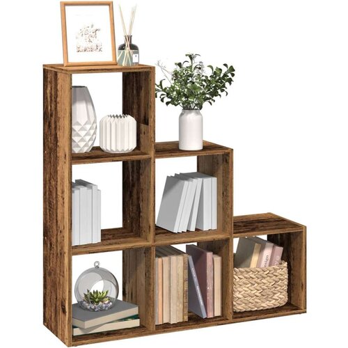vidaXL Pregrada / regal za knjige 3 razina boja drva 99x29x99cm drveni Cijene