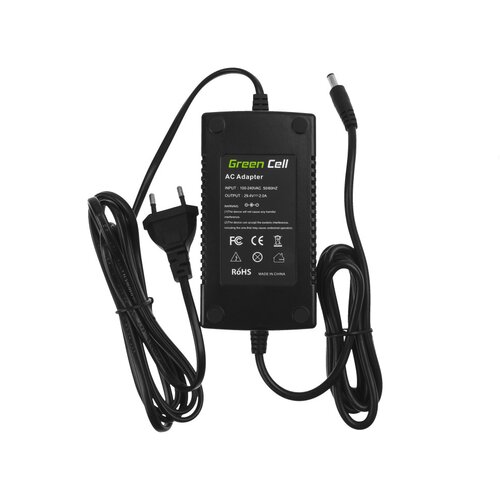 Green cell Polnilec za električna kolesa, 24V / 29.4V / 2.0A / priključek 5.5mm x 2.1mm Cene