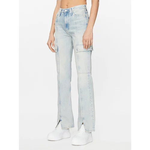 Calvin Klein Jeans Jeans hlače Authentic J20J221829 Modra Bootcut Fit
