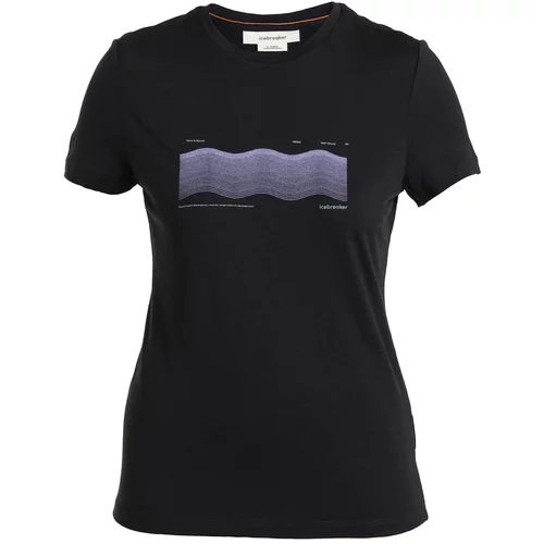 ICEBREAKER Funkcionalna majica 'Tech Lite' siva / črna