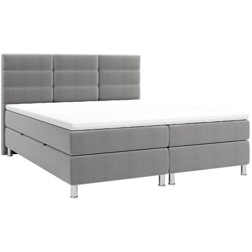 CARRYHOME POSTELJA Z VZMETNICO 140 cm x 200 cm , tekstil modra, siva Cene