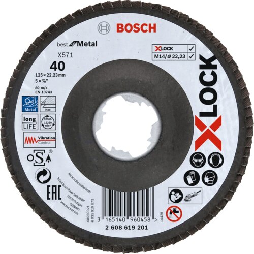 Bosch X-LOCK X571 BEST FOR METAL Brusni disk Slike