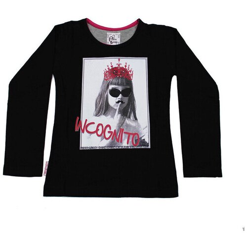 Miss Girly Majice z dolgimi rokavi T-shirt manches longues fille FONITO Črna Cene
