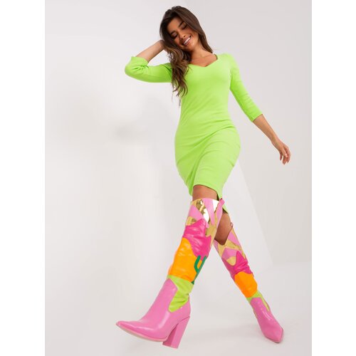 RELEVANCE Dress-RV-SK-8945.04-light green Slike