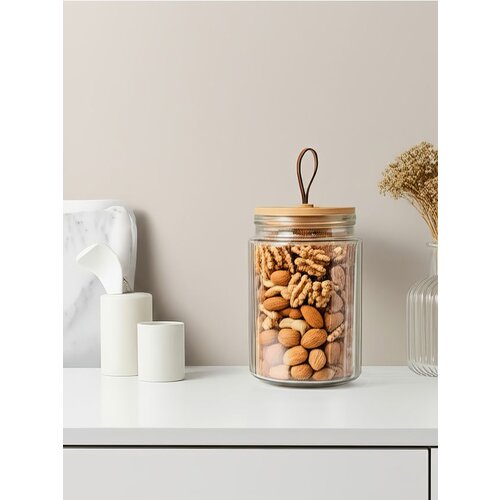 Sinsay Staklena posuda za hranu s bambusovim poklopcem Cijene