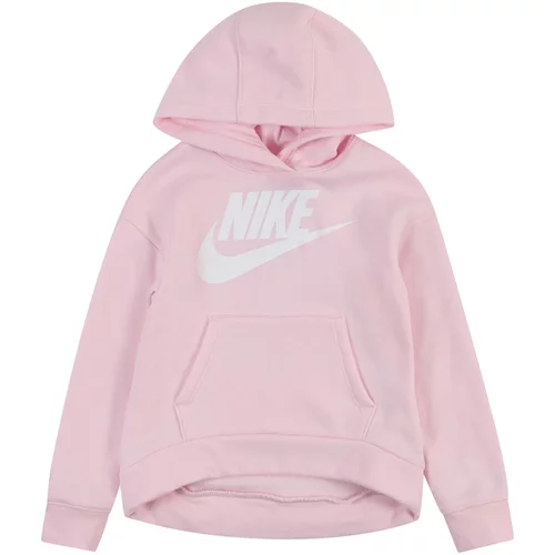 Nike Sportswear Sweater majica 'CLUB FLEECE' pastelno roza / bijela