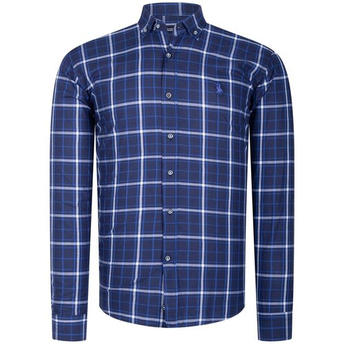 Dewberry G740 MEN'S SHIRT-SAX-NAVY BLUE Cene