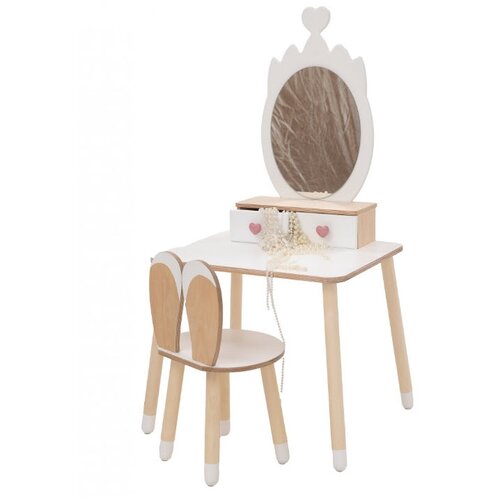 ToddlerInFamily MONTESSORI KOZMETI�NA MIZICA KRONA (VE� BARV)-Bela Cene