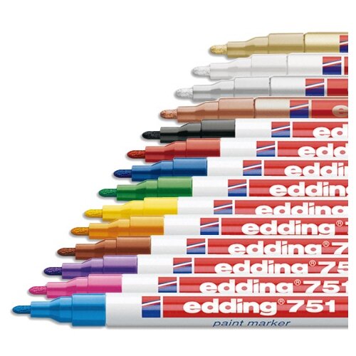 Edding marker z lakom EDE751006 E-751, 1-2 mm, oranžen 10 KOS Cene