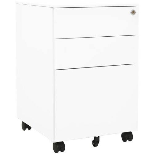 VidaXL mobilni ormarić za spise bijeli 39 x 45 x 60 cm čelični Slike