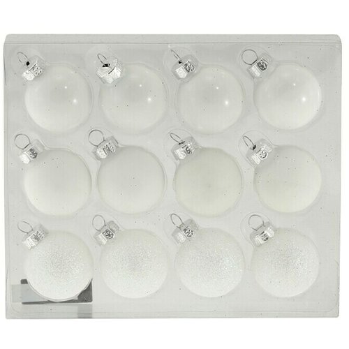  kuglice za božićno drvce (bijele boje, staklo) Cijene