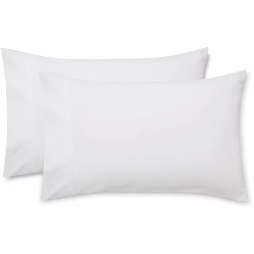 Bianca set od 2 bijele jastučnice od pamučnog satena Luxury, 50 x 75 cm