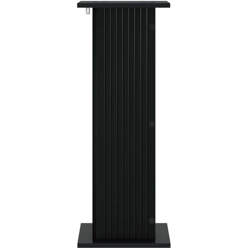  Stalak za biljke Crna 30,5 x 30 x 80,5 cm Konstruirano drvo Slike