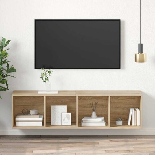  Zidni TV ormarić boja hrasta 37x37x142,5 cm konstruirano drvo Cene