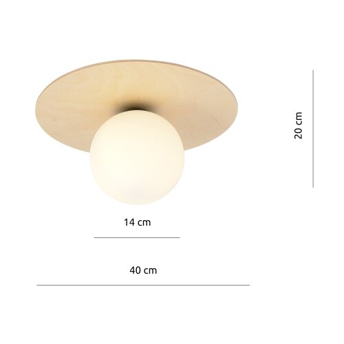  plafonsko svetlo kenzo 1xE14/10W/230V, bež Slike
