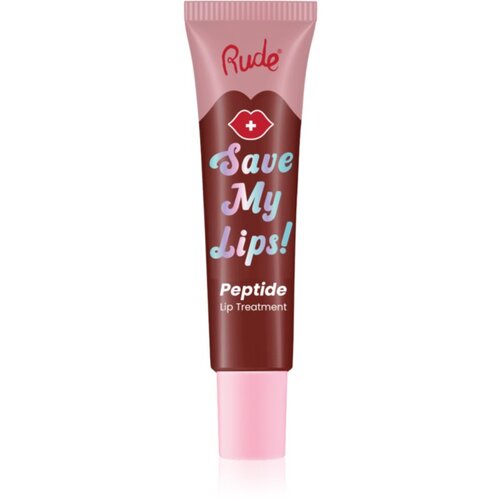 Rude Cosmetics Save My Lips hranilni in vlažilni balzam za ustnice s peptidi odtenek Cherry 15 ml Slike