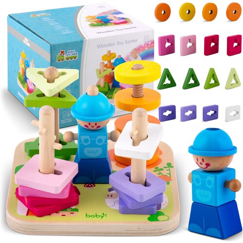 Ricokids Educational Wooden Toy Sorter Puzzle for Kids - RK-866 by (21740382) Cene