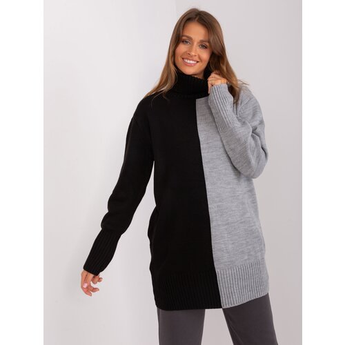 BADU Sweater-BA-SW-0234.65P-grey-black Cene