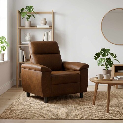 SOFA Smeđa 95 x 90 x 95 cm Umetnička suknja koža Cene