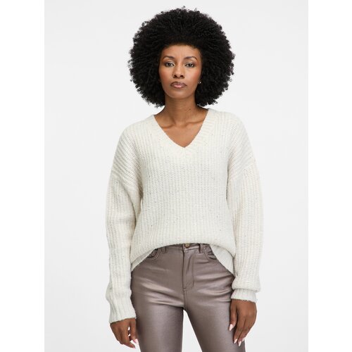 Orsay Cream women's sweater - Women's Cene