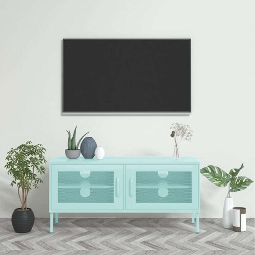 TV ormarić boja mente 105 x 35 x 50 cm čelični Cijene