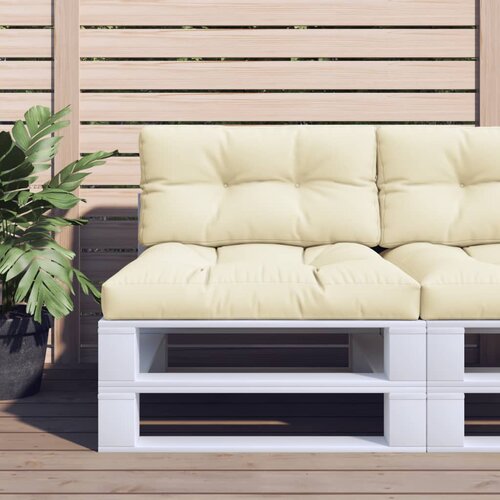  Jastuci za palete 2 kom krem od tkanine Krema 70 x 70 x 12 cm Cijene