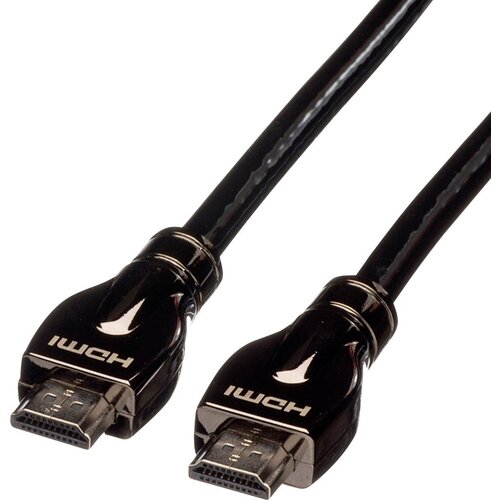 Roline hdmi priključni kabel hdmi-a vtič\, hdmi-a vtič 10.00 m črna 11.04.5685 #####4K uhd\, dvojno oklopljen hdmi kabel, (20419285) Cene