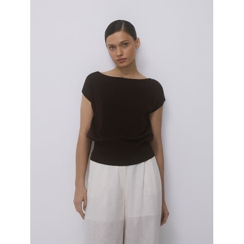 Reserved Bluza od mješavine viskoze - smeđi Cene