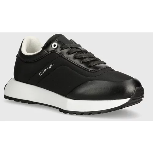 Calvin Klein Tenisice HM0HM01483 boja: crna, LOW TOP LACE UP W PADDING