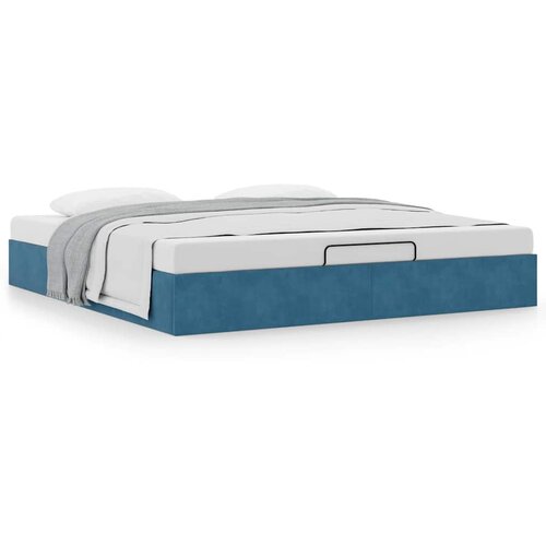 VidaXL Otomanski okvir kreveta bez madraca 200x200 cm bar&amp;scaron;unasti Slike