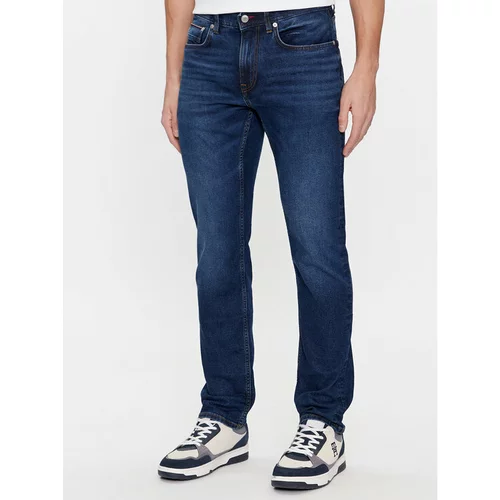 Tommy Hilfiger Jeans hlače Wcc Denton MW0MW33375 Modra Straight Fit