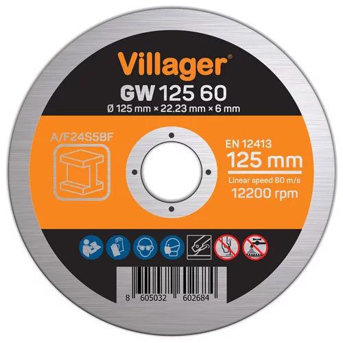 Villager brusna ploča 125x6mm GW12560