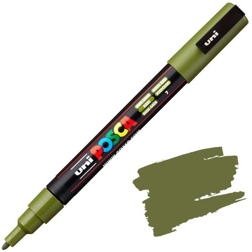 POSCA Uni flomaster; konica 0,9-1,3 mm; khaki zelen, (21290536) Slike