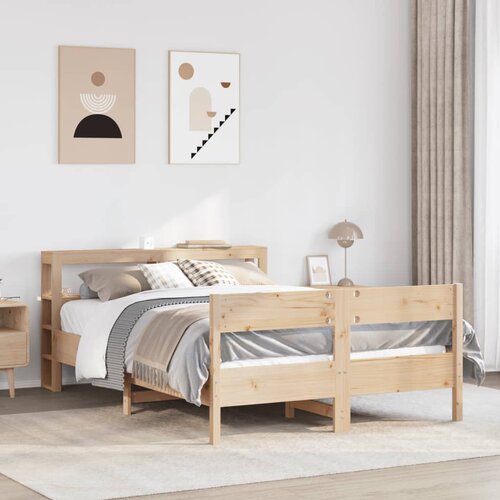 Furnova Posteljni okvir brez vzmetnice 120x190 cm trdna borovina, (21936233) Slike