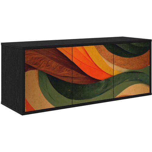  ormar za montažu na zid BONN 102 x 33 x 40 cm Crni hrast Cene
